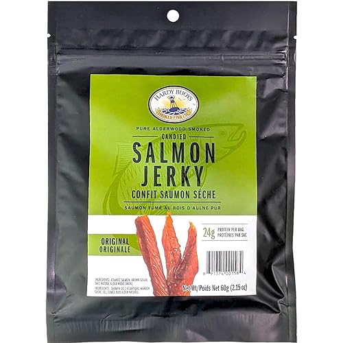 Hardy Buoys Canadian Salmon Jerky, Original, Zero Preservatives, 60g