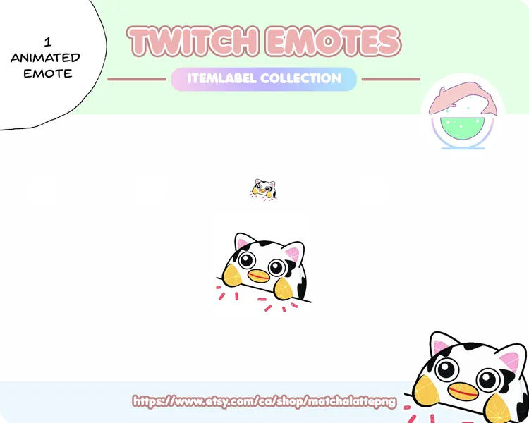 Animated Bongo Peepy OuiOui Dance Excited Cute Kawaii Emote | Premade | Twitch, Discord, YouTube