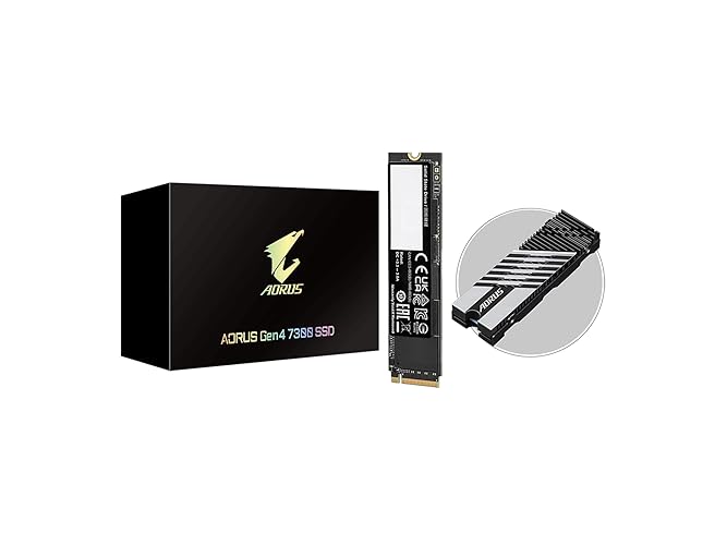 GIGABYTE AORUS Gen4 7300 SSD 1TB PCIe 4.0 NVMe M.2 Internal Solid State Hard Drive with Read Speed Up to 7300MB/s, Write Speed Up to 6000MB/s (AG4731TB)
