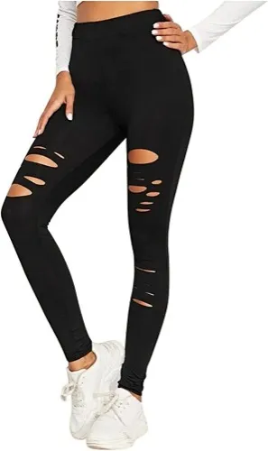 Ripped Warrior Legging for Women - High Waist Tummy Control Yoga Pants Workout Athletic Pants at Amazon Women’s Clothing store