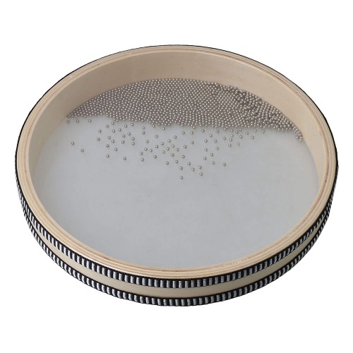 Bstinay Natural Color 10" Wave Bead Ocean Drum Musical Instrument Percussion - 