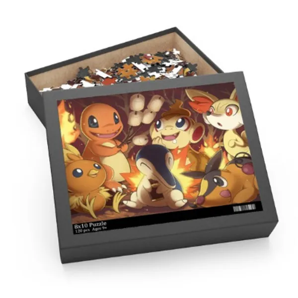 Cute Pokemon Fire Starters 120 Piece Puzzle  Charmander | Etsy Canada