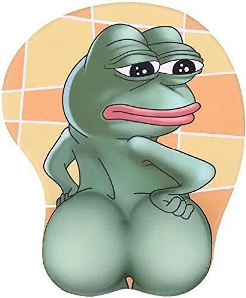 3D Anime Mouse Pads Silicone Wrist Rest Frog Mousepads Gel Mouse Pad with Wrist Support Silicone Anime Mouse Mat for Computer, Laptop