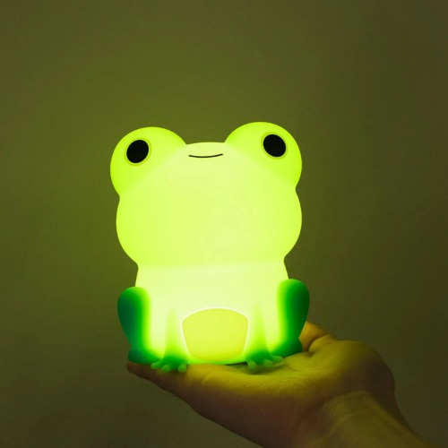 Cute Multi Color Frog  Rechargeable Night Lamp - colorful frog