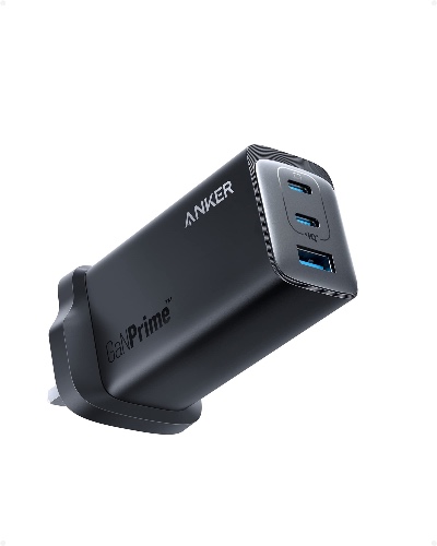 USB C Plug, Anker USB C Charger, Anker 737 Charger GaNPrime 120W, PPS 3-Port Fast Wall Charger for MacBook Pro/Air, iPad Pro, Galaxy S22/S21, Dell XPS 13, Note 20/10+, iPhone 13/Pro, and More