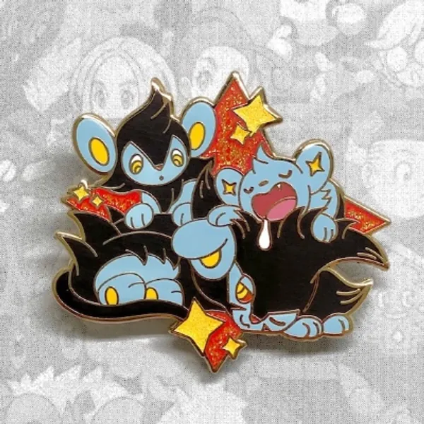 Luxray Enamel Pin Shinx Luxio  Three's Company | Etsy UK