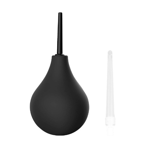 T2 Enema Bulb Kit 224ml- Anal Dusch för män och kvinnor - 2 x avtagbara bekväma Slim munstycken (1 x mjuk & 1 x hård) FDA CE-certifierad Medicinsk kit, Instruktioner Ingår