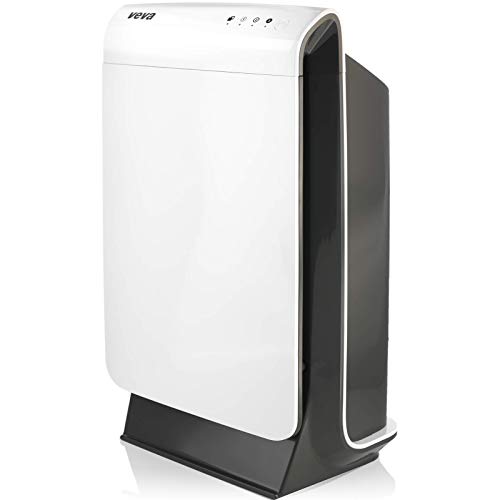 VEVA Air Purifier Large Room - ProHEPA 9000 Premium Air Purifiers for Allergies, Smoke, Dust, Pet Dander & Odor with H13 Washable Filters - White - Veva 9000 - White