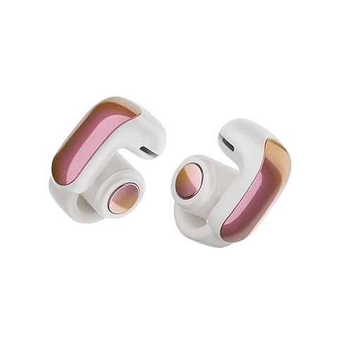 Bose Ultra Open Bluetooth Earbuds, True Wireless Earbuds with OpenAudio for Awareness, Clip On Design for Comfort, Immersive Audio, Up to 48 Hrs of Playtime, Sunset Iridescent - Limited Edition Color - Sunset Iridescent
