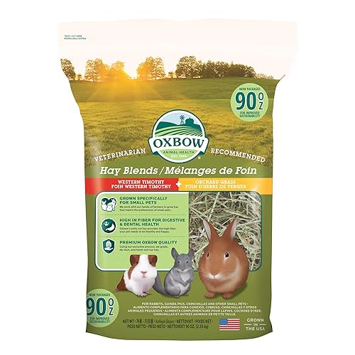 Oxbow Animal Health Oxbow Hay Blends - Western Timothy & Orchard - 90 oz. - Western Timothy & Orchard Grass - 90 Ounce (Pack of 1)