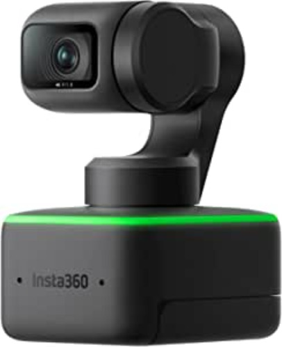 Insta360 Link - PTZ 4K Webcam with 1/2" Sensor, AI Tracking, Gesture Control, HDR, Noise-Canceling Microphones, Specialized Modes, Webcam for Laptop, Video Camera for Video Calls, Live Streaming - Standalone