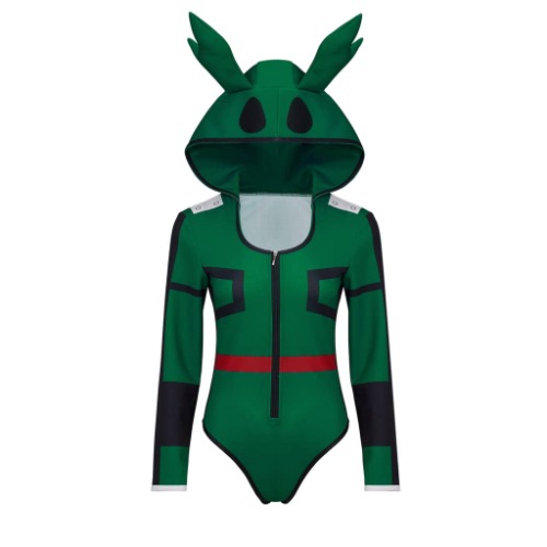 WOSHOW Anime BNHA Hero Cosplay Costume Mens Battle Suit Halloween Outfis - Female-L Jumpsuit