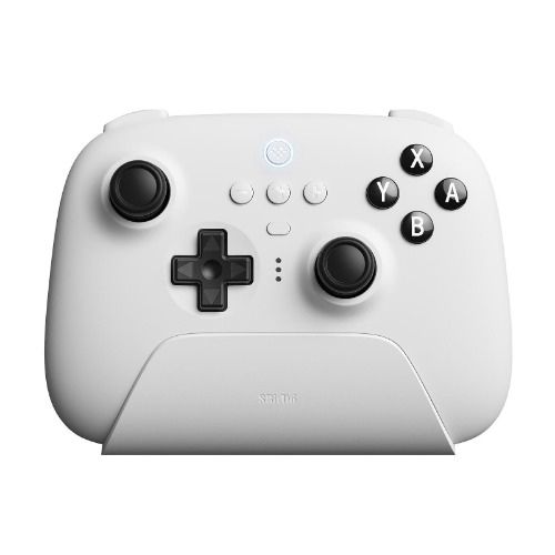 8Bitdo Ultimate Bluetooth Controller with Charging Dock, Bluetooth Controller for Switch and Windows (Black) - White