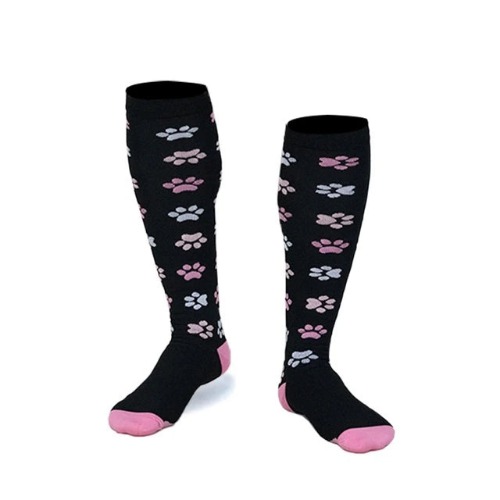 Paw Print Knee High (Compression Socks) - L/XL