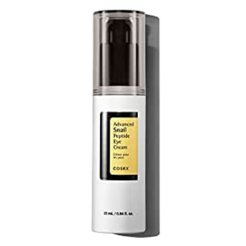 COSRX Advanced Snail Peptide Eye Cream with 73.7% Snail Mucin + 2% Niacinamide, 0.85 fl.oz / 25ml | Brightening Night Cream for Fine Lines & Dark Circles, Korean Skin Care, Not Tested on Animals - Eye Cream