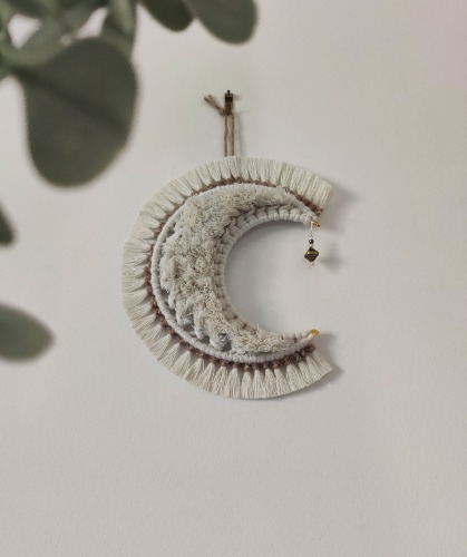 Lune en macramé M | Hyliacréations