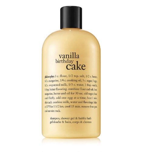 philosophy vanilla cake shower gel | 480ml | bubble bath | body wash
