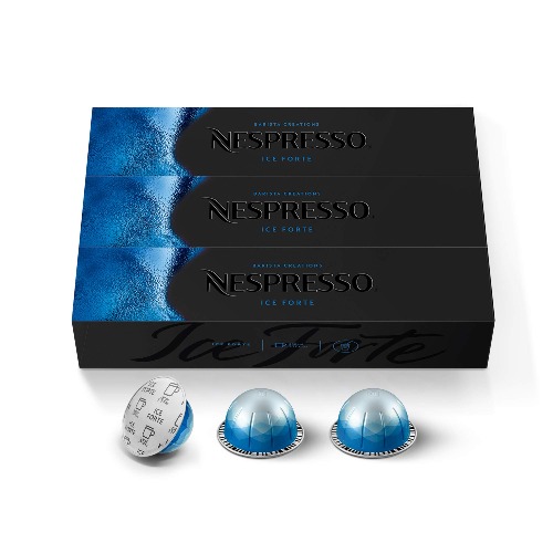 Nespresso Capsules VertuoLine, Iced Coffee, Iced Forte, 30 Count, Brews 7.77 Ounce - Iced Forte 30 Count (Pack of 1)