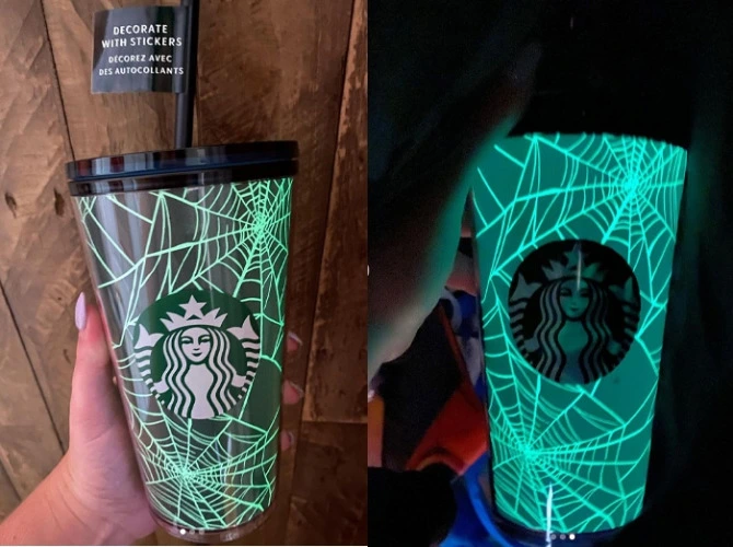Starbucks 2021 Glow in the Dark Tumbler - Halloween