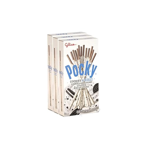 Glico Pocky Cookies & Cream 210g (Pack of 3)