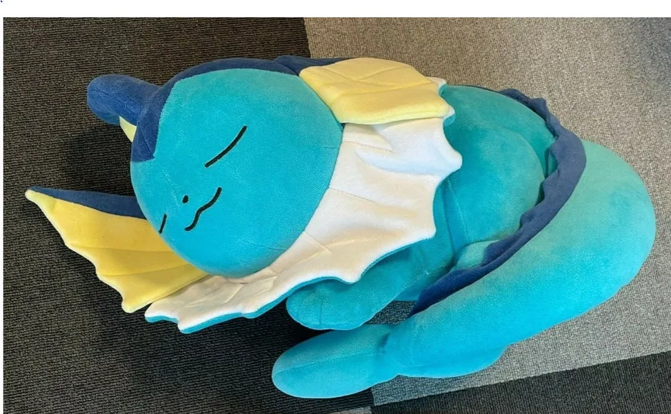 Pokemon Center Original Plush Doll Sleeping Vaporeon Stuffed Toy