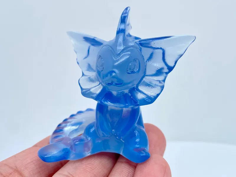 2&#39;&#39; Hand carved Blue opalite Vaporeon ，Crystal Vaporeon ，Christmas gift，Blue opalite，Crystal Birthday gift，Crystal ornament，Crystal healing