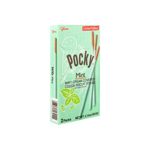Mint Cocoa Pocky Cookie Sticks, 2.14oz