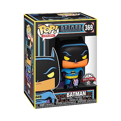 Funko Pop! Heroes: DC - Batman - (Black Light) - DC Comics - Collectible Vinyl Figure - Gift Idea - Official Products - Toys for Kids and Adults - Comic Books Fans