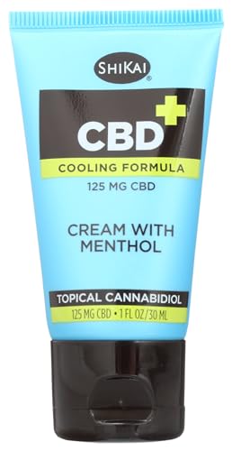 SHIKAI CBD Menthol Cream 125Mg, 1 OZ