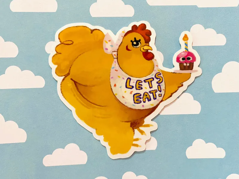 Chica the Chicken Vinyl Sticker
