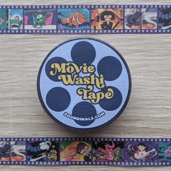 Movie Washi Tape - Pixar Roll, 15mm x 10m