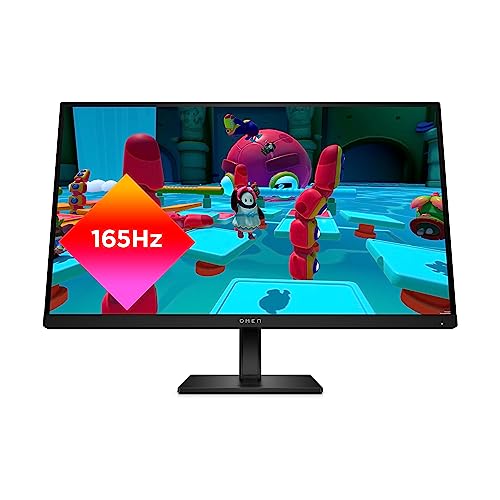 HP OMEN 27in QHD 165Hz Gaming Monitor, QHD Display (2560 x 1440), IPS Panel, 99% sRGB, 95% DCI-P3, 16:9