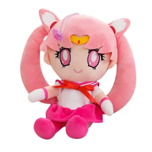Sailor Moon and Sailor Chibi Moon Stuffed Plush Anime Cosplay Plush Toy