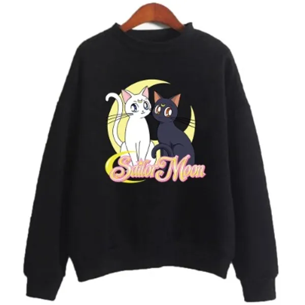 Sailor Luna Artemis Moon Aesthetic Hoodie Cute Sweatshirt Kawaii Clothing Anime Gift Tops