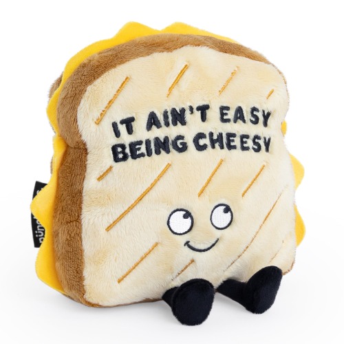 "It Ain't Easy Being Cheesy" Plush Grilled Cheese