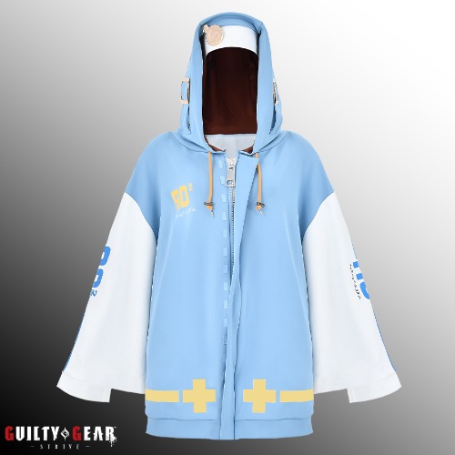 Pre-Order: Guilty Gear -Strive- Bridget Headdress Jacket Hoodie with Brooch | 2XL
