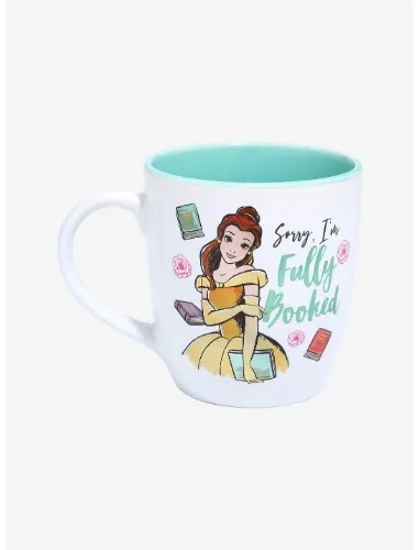 Disney Beauty and the Beast Belle Fully Booked Mug | BoxLunch