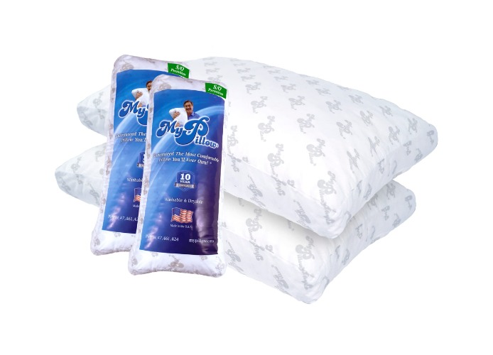 MyPillow Premium Bed Pillow 2 Pack [Std/Queen, White] - Standard/Queen (Pack of 2) 2 Pack White