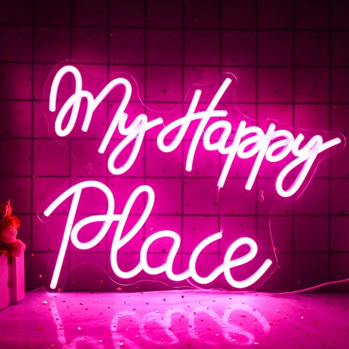 My Happy Place Neon Sign