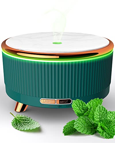 Essential Oil Diffuser for Home, Diffusers for Essential Oils Large Room, 500ml Aromatherapy Diffuser, 7 Colors Changed - Green