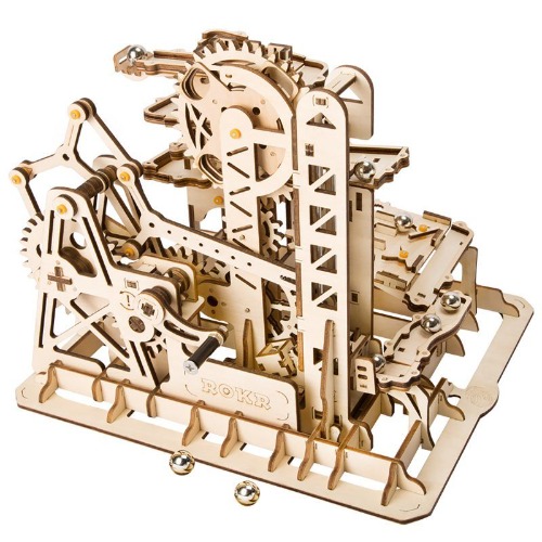 Robotime 3D Wooden Puzzle Marble Race Run Track, Model Building Kit - LG504 Tower Coaster