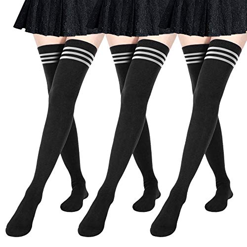 Femboy Extra Long Thigh Highs - 3x Striped