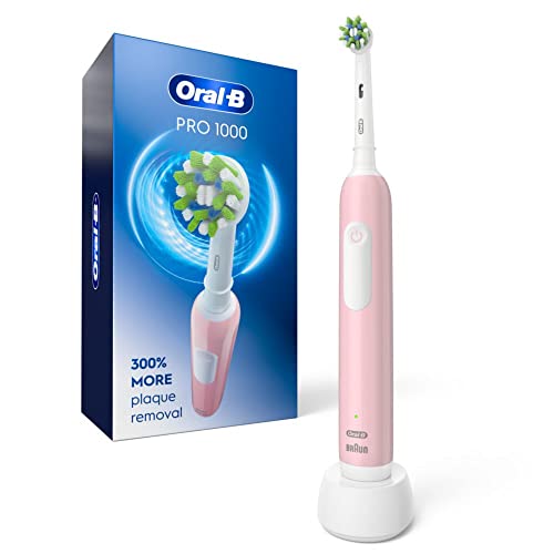 Oral-B Pro 1000 Rechargeable Electric Toothbrush, Pink - Pink - 1 Count (Pack of 1)