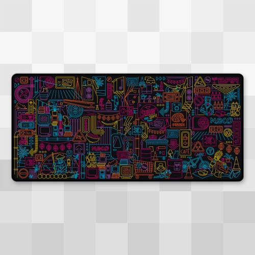 Walled City 99 Desk Mat