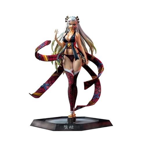 Jiumaocleu Daki Figur Statue - 30cm PVC Anime Figur Modell, große Größe Kimetsu No Yaiba Skulptur handgefertigte Sammlerstücke Desktop Dekoration - Daki - 30 cm