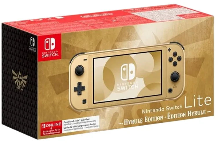 Nintendo Switch Lite: Hyrule Edition + 12 Months NSO