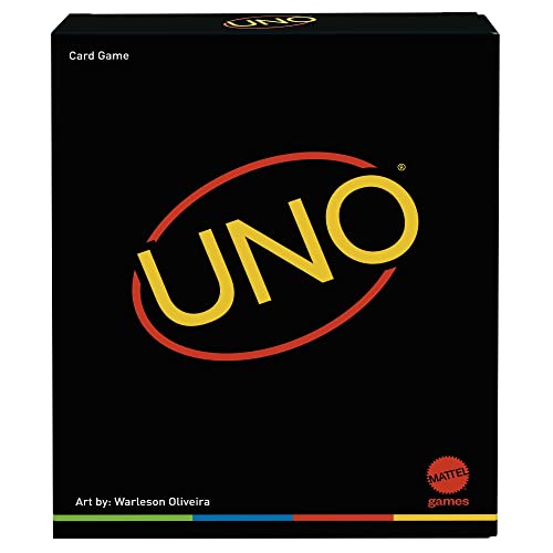 Mattel Games UNO Minimalista Card Game, 108 Cards, Designed by Warleson Oliviera, for 2-10 Players Ages 7 and Up - Classic