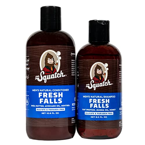 Dr. Squatch Fresh Falls Shampoo + Conditioner Hair Bundle - Fresh Falls