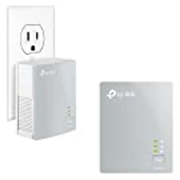 TP-Link AV600 Powerline Ethernet Adapter - Plug&Play, Power Saving, Nano Powerline Adapter, Expand Home Network with Stable Connections (TL-PA4010 KIT)