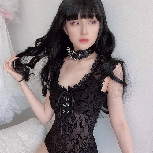 Gothic Beauty Bodysuit - XL